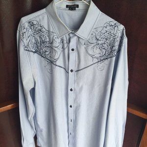 Pearl Snap Rockabilly  shirt, cotton